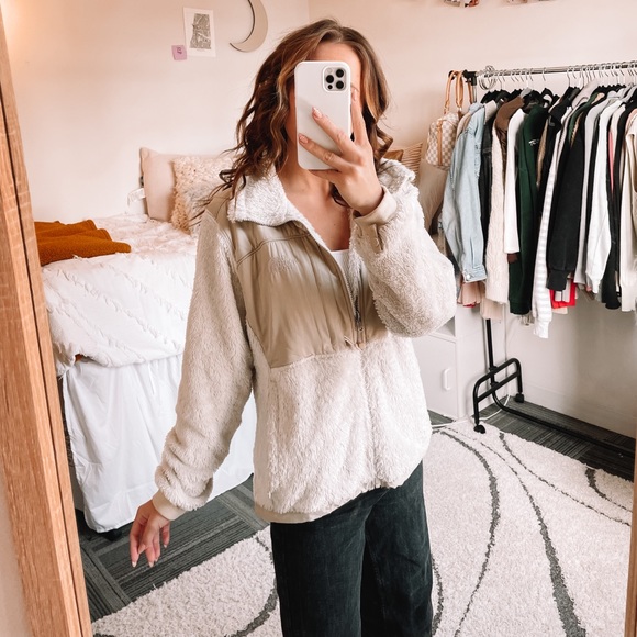 The North Face Jackets & Blazers - North Face Cream Zip Up Fleece!!